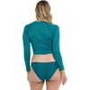 image:imageLet It Be Long Sleeve Crop Top Rashguard with UPF 50Kingfisher