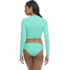 image:imageLet It Be Long Sleeve Crop Top Rashguard with UPF 50Sea Mist