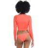 image:imageLet It Be Long Sleeve Crop Top Rashguard with UPF 50Sunset