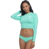 image:imageLet It Be Long Sleeve Crop Top Rashguard with UPF 50Sea Mist