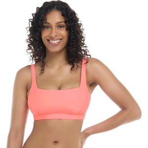 image:imageBody Glove Womens EDI Cup Bikini Top Swimsuit with Adjustable Laceup Back and Wide Underbust Band for SupportCoral