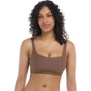 image:imageBody Glove Womens EDI Cup Bikini Top Swimsuit with Adjustable Laceup Back and Wide Underbust Band for SupportLatte