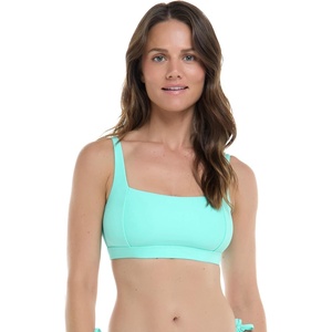 image:imageBody Glove Womens EDI Cup Bikini Top Swimsuit with Adjustable Laceup Back and Wide Underbust Band for SupportSea Mist