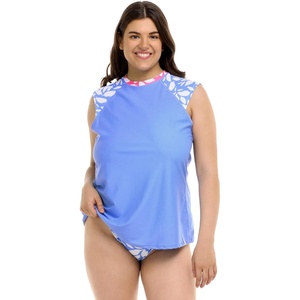 image:imageBody Glove Womens Exhale Cap Sleeve Rashguard with UPF 50Petal Print