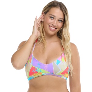 image:imageBody Glove Womens Ruth Fixed Triangle Bikini Top Swimsuit with Adjustable Tie Back DetailColorbox