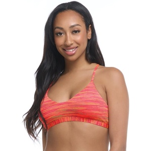 image:imageBody Glove Womens Ruth Fixed Triangle Bikini Top Swimsuit with Adjustable Tie Back DetailImpression