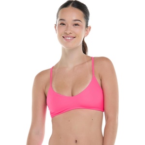 image:imageBody Glove Womens Smoothies Alani Solid Strappy Back Bikini Top SwimsuitBubble Gum
