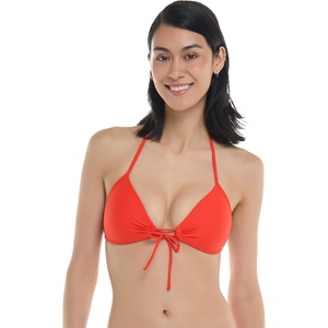 image:imageBody Glove Womens Smoothies Baby Love Solid Molded Cup Triangle Push Up Bikini Top SwimsuitPoppy Red