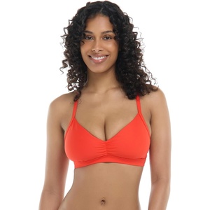 image:imageBody Glove Womens Smoothies Drew Solid Bikini Top Swimsuit with Adjustable 2Way Back DetailPoppy Red