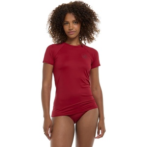 image:imageBody Glove Womens Smoothies In Motion Solid Short Sleeve RashguardCranberry