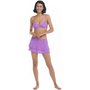 image:imageBody Glove Womens Smoothies Lambada Solid Mesh Coverup Skirt SwimsuitAkebi