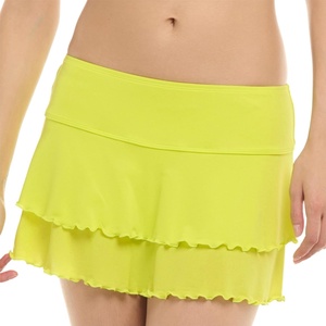 image:imageBody Glove Womens Standard Lambada Solid Mesh Swimsuit Cover Up SkirtKey Lime