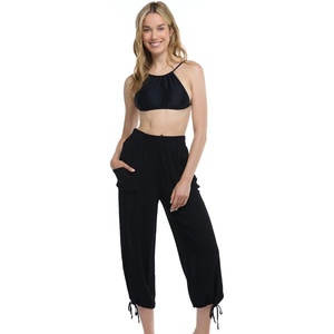 image:imageBody Glove Womens Swimsuit Penny Pullon Beach Pant CoverupBlack