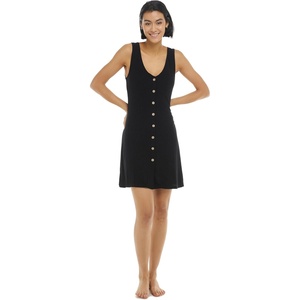 image:imageBody Glove Womens Cora Sleeveless VNeck Coverup DressBlack