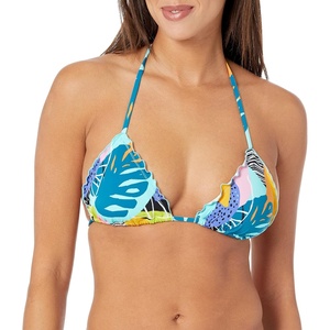 image:imageBody Glove Womens DITA Slider Triangle Bikini Top SwimsuitCuracao Tropical
