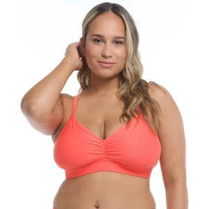 image:imageBody Glove Womens Drew Bikini Top Swimsuit with Adjustable Tie BackSunset