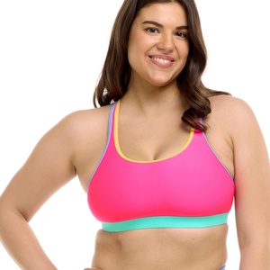 image:imageBody Glove Womens Equalizer Medium Support Bikini Top SwimsuitBubble Gum Colorblock