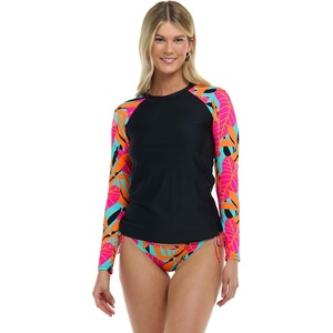 image:imageBody Glove Womens Sleek Long Sleeve Rashguard with UPF 50Canopy Tropical Brights