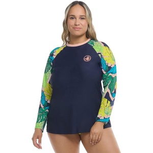 image:imageBody Glove Womens Sleek Long Sleeve Rashguard with UPF 50Manoa Falls Leaf Print