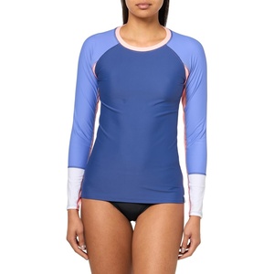 image:imageBody Glove Womens Sleek Long Sleeve Rashguard with UPF 50White Colorblock