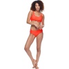 image:imageBody Glove Womens Smoothies Kate Solid Crop Bikini Top Swimsuit with Front TieSmoothie Spark