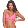 image:imageBody Glove Womens Smoothies Orla Solid Hidden Uw Bikini Top Swimsuit with Crossover NecklineSmoothie Fling Pink