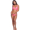 image:imageBody Glove Womens Smoothies Orla Solid Hidden Uw Bikini Top Swimsuit with Crossover NecklineSmoothie Fling Pink