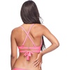 image:imageBody Glove Womens Smoothies Orla Solid Hidden Uw Bikini Top Swimsuit with Crossover NecklineSmoothie Fling Pink