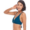 image:imageBody Glove Womens Smoothies Orla Solid Hidden Uw Bikini Top Swimsuit with Crossover NecklineSmoothie Prussian