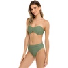 image:imageBody Glove Womens Smoothies Tainted Love Solid Retro Bandeau Bikini Top SwimsuitCactus