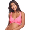 image:imageBody Glove Womens Smoothies Orla Solid Hidden Uw Bikini Top Swimsuit with Crossover NecklineSmoothie Fling Pink