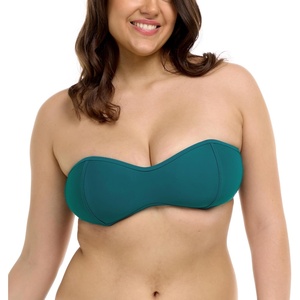 image:imageBody Glove Womens Smoothies Tainted Love Solid Retro Bandeau Bikini Top SwimsuitKingfisher
