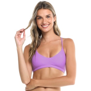image:imageBody Glove Womens Standard Smoothies Ruth Solid Fixed Triangle Bikini Top with Adjustable Tie Back Detail BlackAkebi
