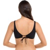 image:imageBody Glove Womens Lolah Bikini Top Swimsuit with Tie Front DetailBlack Ibiza Bib