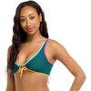 image:imageBody Glove Womens Lolah Bikini Top Swimsuit with Tie Front DetailKingfisher Colorblock