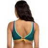 image:imageBody Glove Womens Lolah Bikini Top Swimsuit with Tie Front DetailKingfisher Colorblock