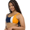image:imageBody Glove Womens Lolah Bikini Top Swimsuit with Tie Front DetailMaritime Stripe