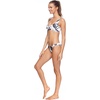 image:imageBody Glove Womens May Bikini Top Swimsuit with Peekaboo Front Bow DetailBlack White Ribbed Floral