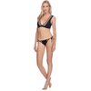 image:imageBody Glove Womens Rumor Deep V Bikini Top SwimsuitScandal Ribbed Black