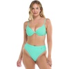 image:imageBody Glove Womens Smoothies Marlee Solid High Waist Solid Bikini Bottom SwimsuitSmoothie Sea Mist