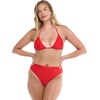 image:imageBody Glove Womens Smoothies Marlee Solid High Waist Solid Bikini Bottom SwimsuitSmoothie True Red