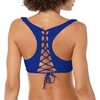 image:imageBody Glove Womens Standard Smoothies Sasha Solid Strappy Back Scoop Bikini Top SwimsuitSmoothies Abyss