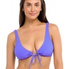 image:imageBody Glove Womens Lolah Bikini Top Swimsuit with Tie Front DetailClearwater Ibiza Rib