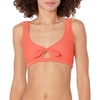 image:imageBody Glove Womens Smoothies May Solid Bikini Top Swimsuit with Peekaboo Front Bow DetailSunset