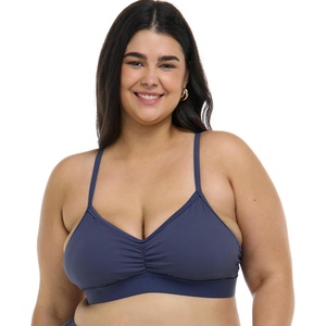 image:imageBody Glove Womens Drew Plus Bikini Top Swimsuit with Adjustable Tie Back Detail Available in Sizes 1x2X3XDusk Ibiza Rib