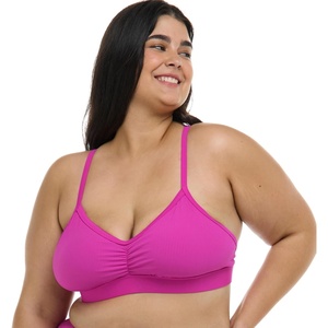 image:imageBody Glove Womens Drew Plus Bikini Top Swimsuit with Adjustable Tie Back Detail Available in Sizes 1x2X3XFuchsia Ibiza Rib