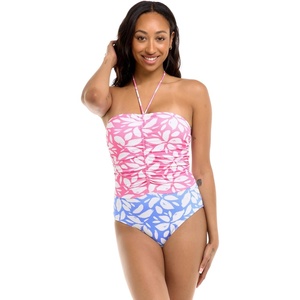 image:imageBody Glove Womens Julia Bandeau Style One Piece SwimsuitPetal Print