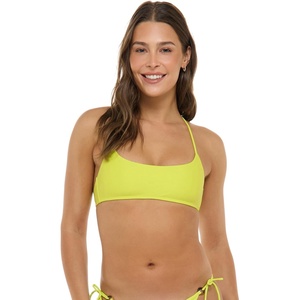 image:imageBody Glove Womens Kimi Bralette Bikini Top for Women  Adjustable 2Way Tie Back Removable Soft Cups Slim Strap Swim TopKey Lime
