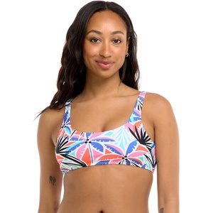 image:imageBody Glove Womens Lolah Bikini Top Swimsuit with Tie Front DetailMiami Palm Tree Print