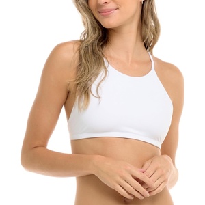 image:imageBody Glove Womens Smoothies Alesha Solid High Neck Bikini Top Swimsuit with Adjustable 2Way Back DetailSnow